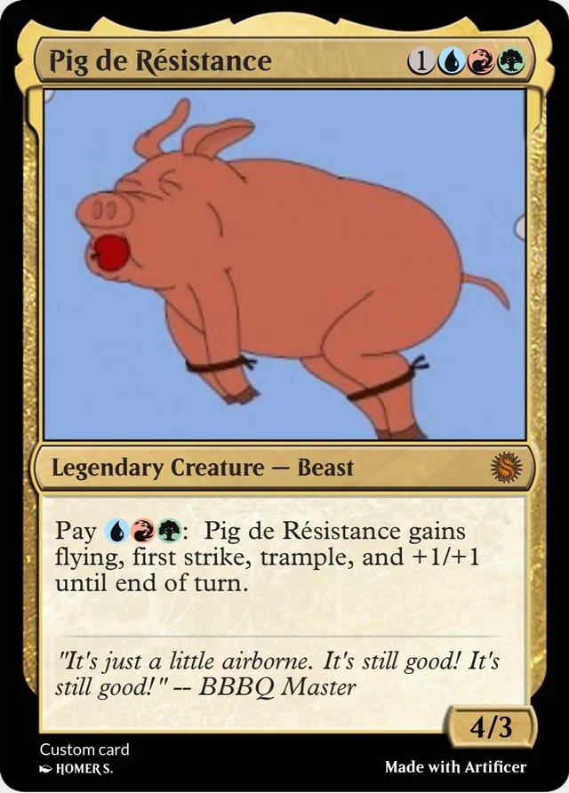 Pig French Meme
